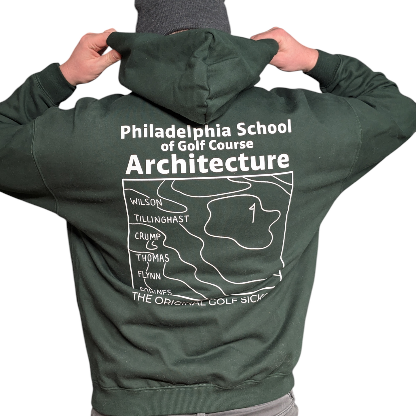 Philadelphia School Heavyweight Hoodie - Forest Green